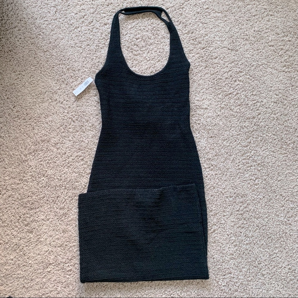 Aritzia Wilfred Crochet Phair Dress Black - Small